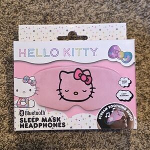 Hello Kitty Pink Bluetooth Sleep Mask with Built-In Headphones